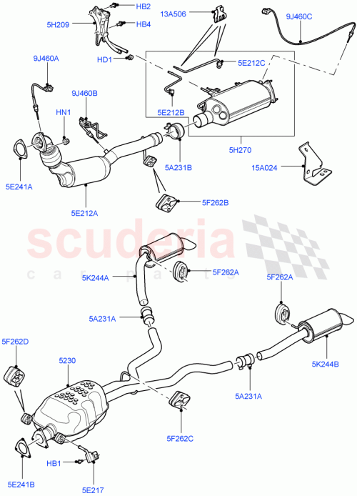 Part Diagram for Land Rover YQR000050