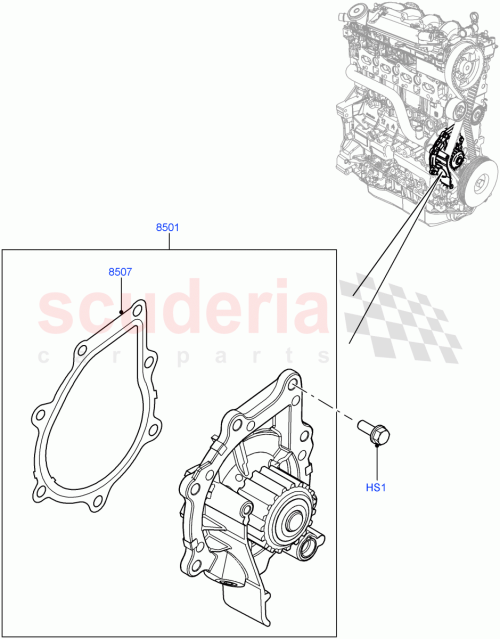 Part Diagram for Land Rover LR011694
