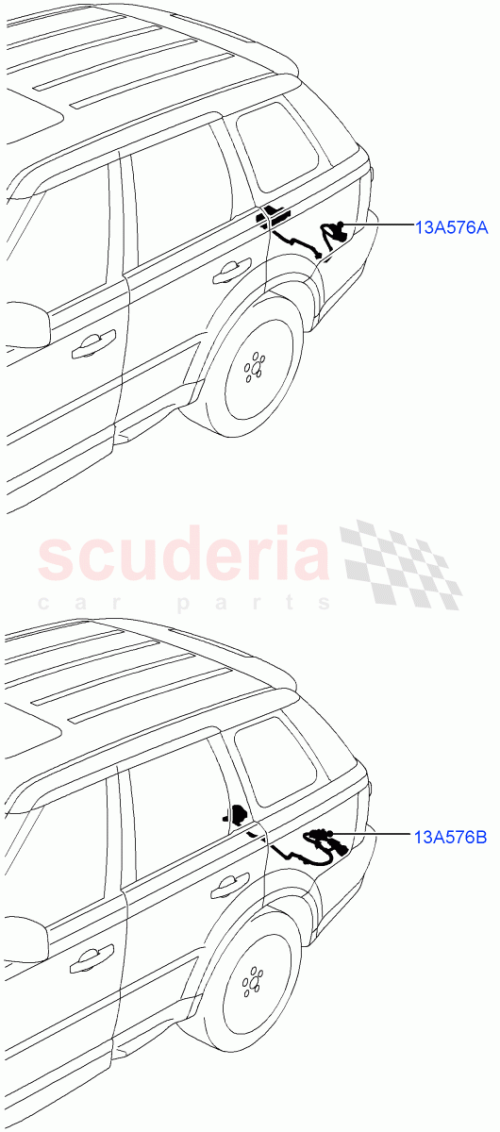 Part Diagram for Land Rover YMZ500830