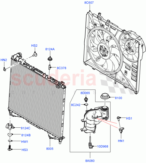 Part Diagram for Land Rover LR162130