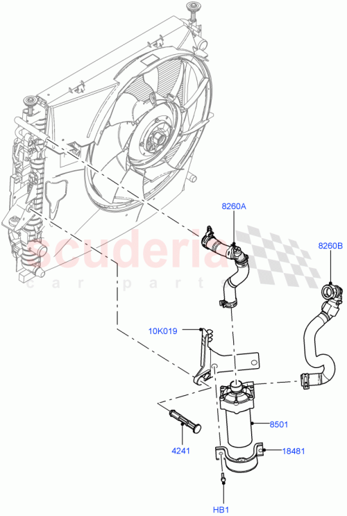 Part Diagram for Land Rover LR019006