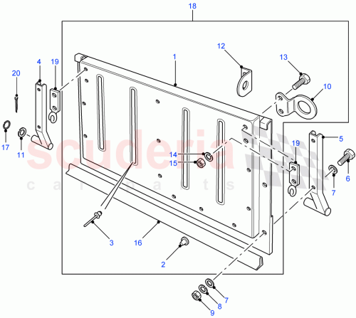 Part Diagram for Land Rover BH106121L