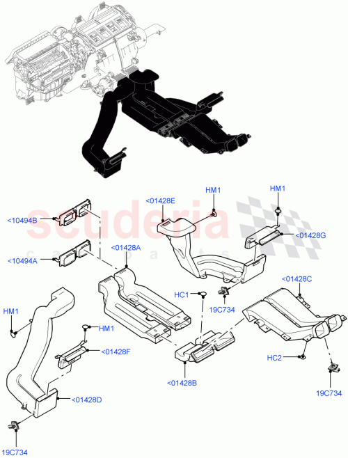 Part Diagram for Land Rover LR132914