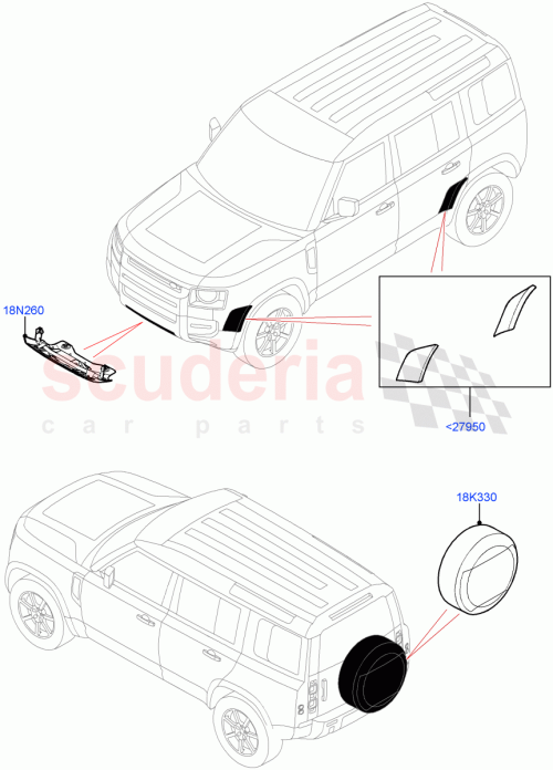 Part Diagram for Land Rover LR163409