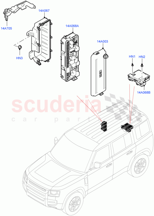 Part Diagram for Land Rover LR132905