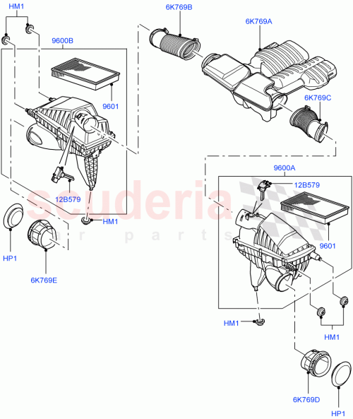 Part Diagram for Land Rover LR011410