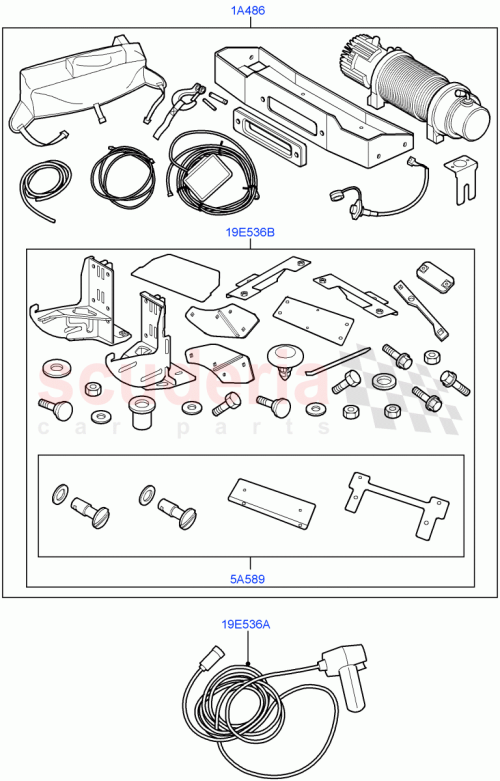 Part Diagram for Land Rover DRE500100PVJ