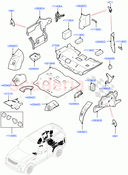 Part Diagram for Land Rover LR146306