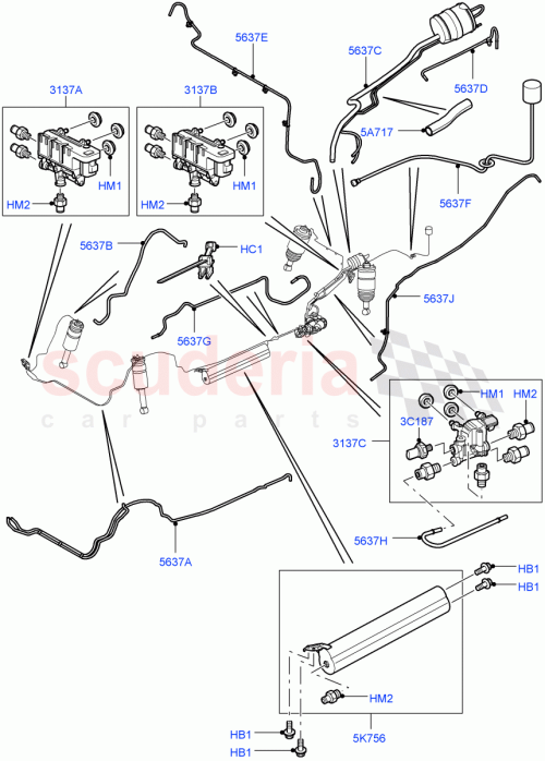 Part Diagram for Land Rover RQB500253