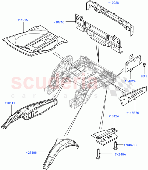 Part Diagram for Land Rover LR012457