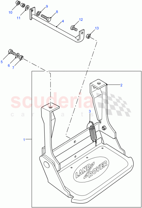 Part Diagram for Land Rover LR020614
