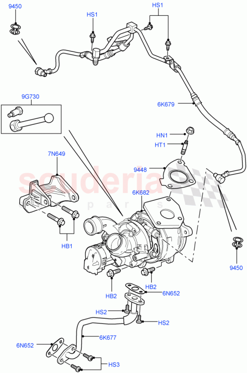 Part Diagram for Land Rover LR004042