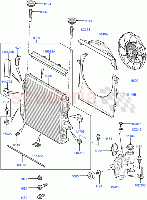 Part Diagram for Land Rover PCC500222