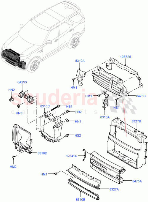 Part Diagram for Land Rover LR082887