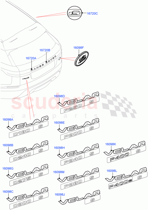 Part Diagram for Land Rover LR092998