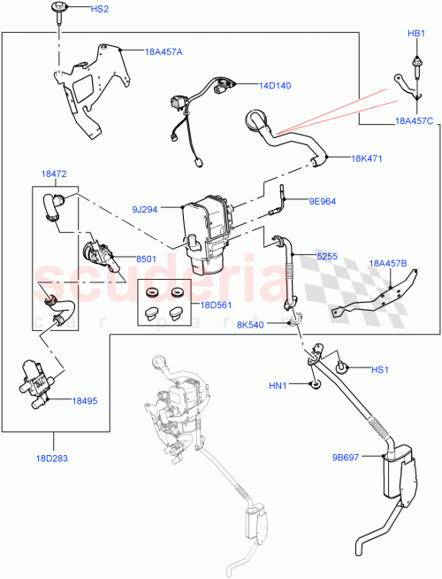 Part Diagram for Land Rover LR169192