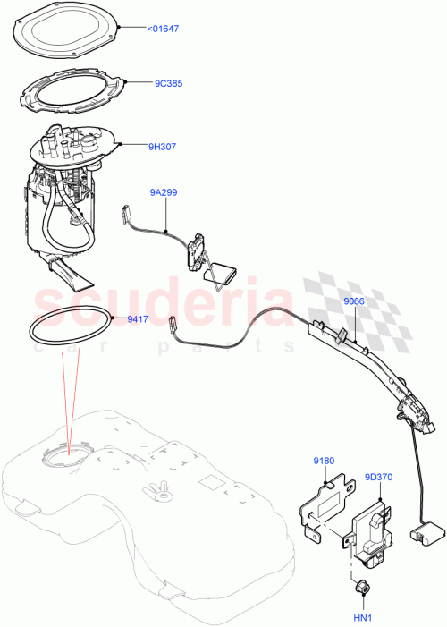 Part Diagram for Land Rover LR117501