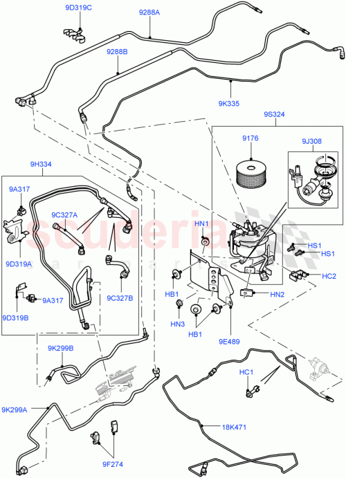 Part Diagram for Land Rover WYP500100