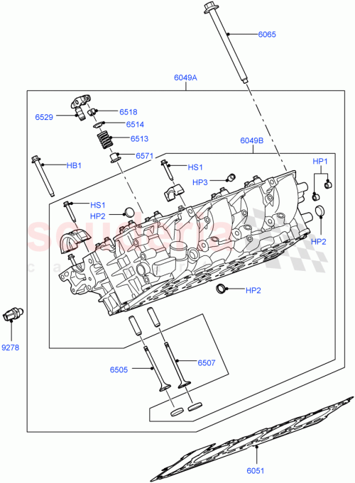 Part Diagram for Land Rover LR000635
