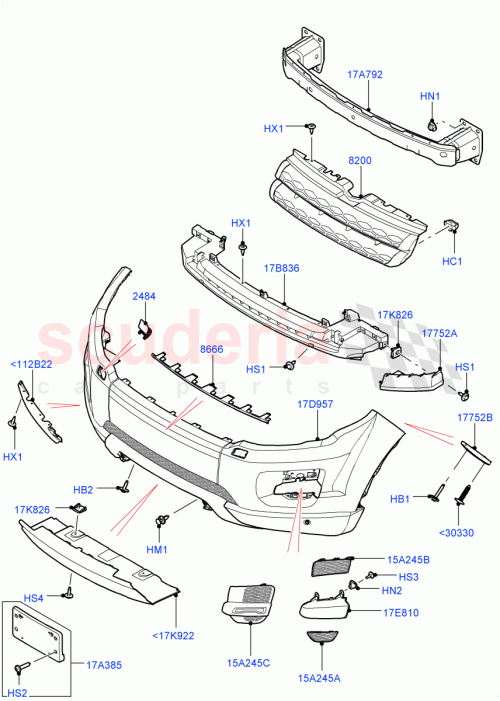 Part Diagram for Land Rover LR010156