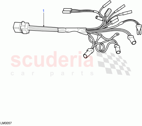 Part Diagram for Land Rover YMD000980