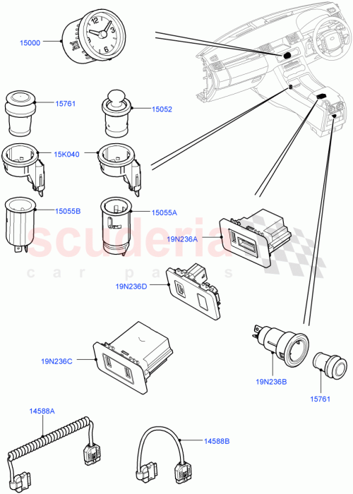 Part Diagram for Land Rover LR027180