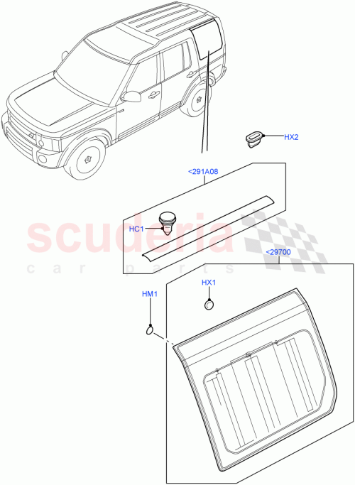 Part Diagram for Land Rover CVB500580