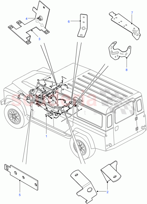 Part Diagram for Land Rover LR060107