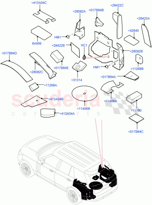 Part Diagram for Land Rover LR043301