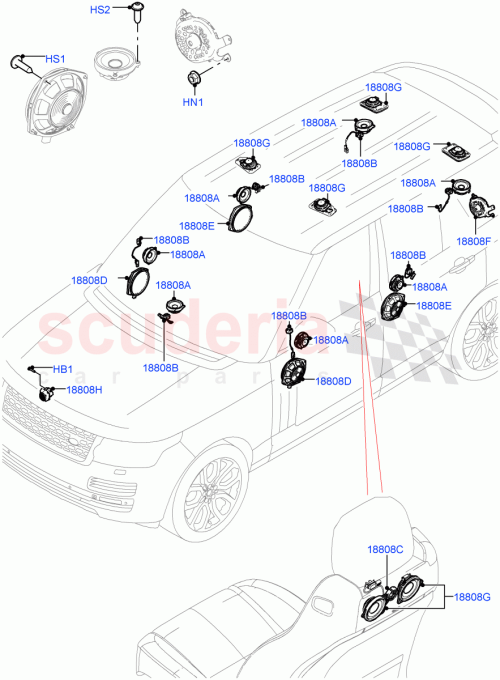 Part Diagram for Land Rover LR098900