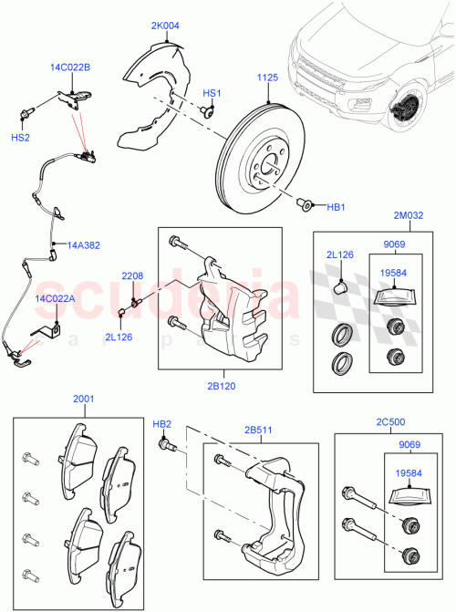 Part Diagram for Land Rover LR091303