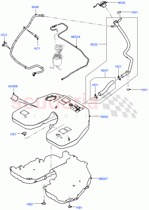 Part Diagram for Land Rover LR110438
