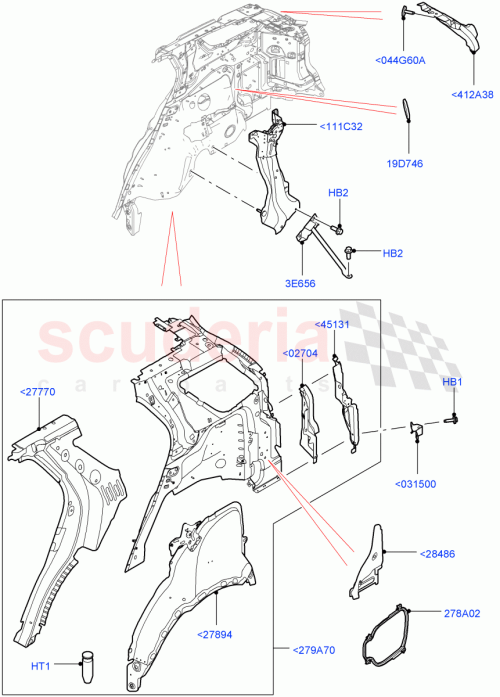 Part Diagram for Land Rover LR061728