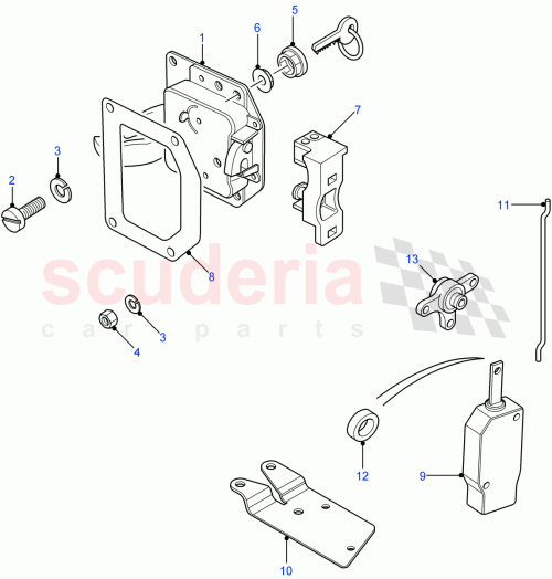 Part Diagram for Land Rover FQF000040