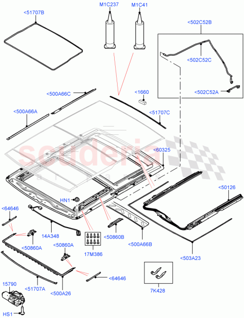 Part Diagram for Land Rover LR057364