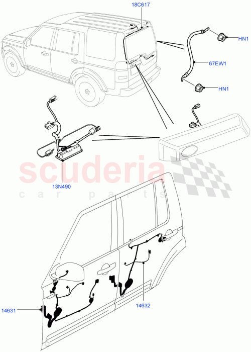 Part Diagram for Land Rover LR015705