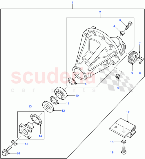 Part Diagram for Land Rover 539745