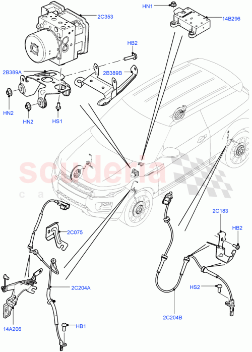 Part Diagram for Land Rover LR028539