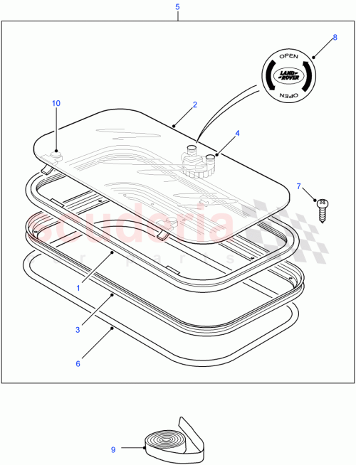 Part Diagram for Land Rover STC4321