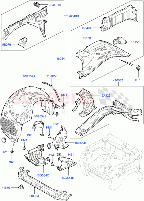 Part Diagram for Land Rover DBP8146