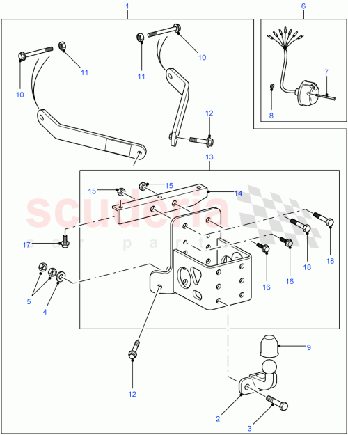 Part Diagram for Land Rover LR006312