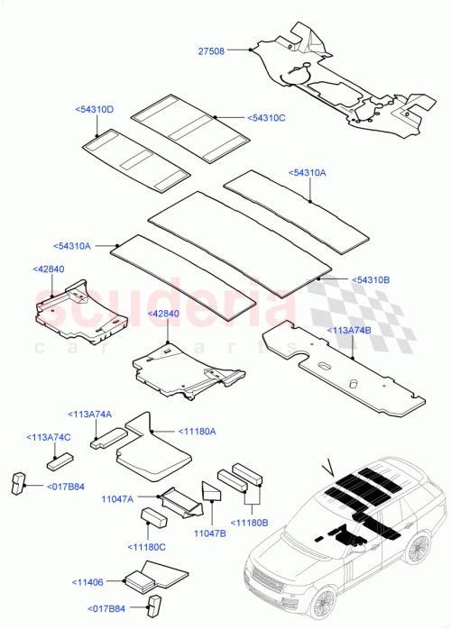Part Diagram for Land Rover LR054823