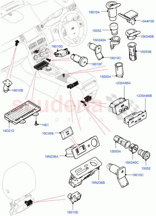 Part Diagram for Land Rover LR107239