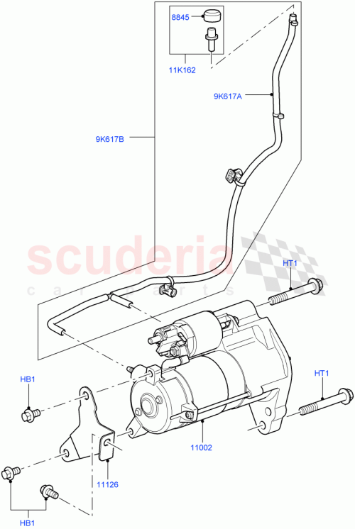 Part Diagram for Land Rover LR013802