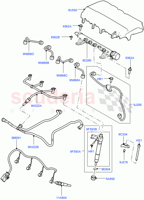 Part Diagram for Land Rover LR002857