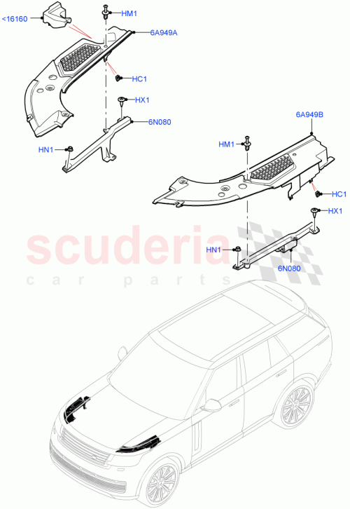 Part Diagram for Land Rover LR153831