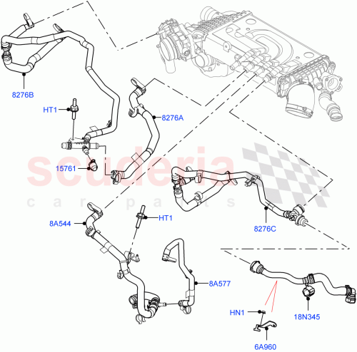 Part Diagram for Land Rover LR141017