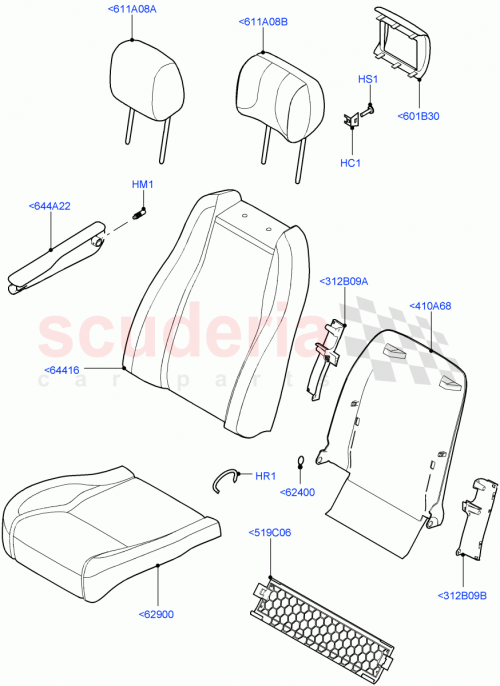 Part Diagram for Land Rover LR068034