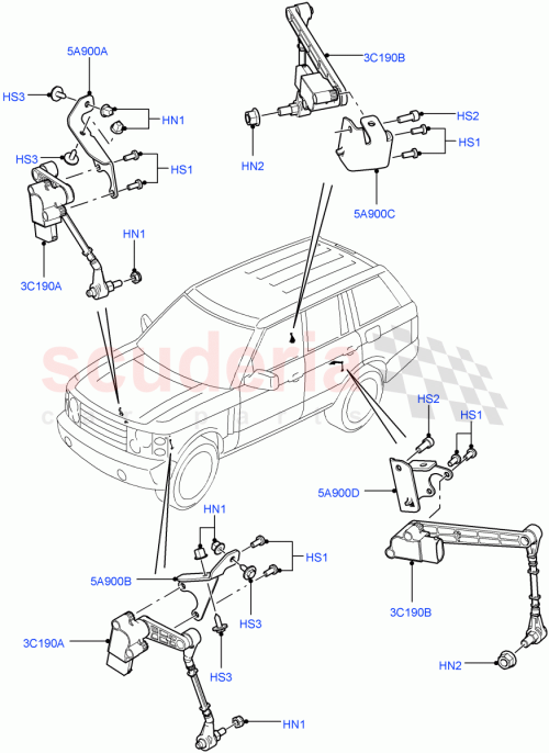 Part Diagram for Land Rover LR010797