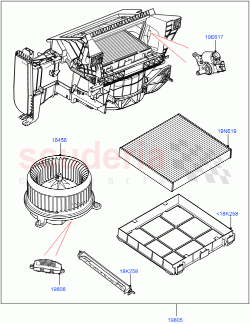 Part Diagram for Land Rover LR143126